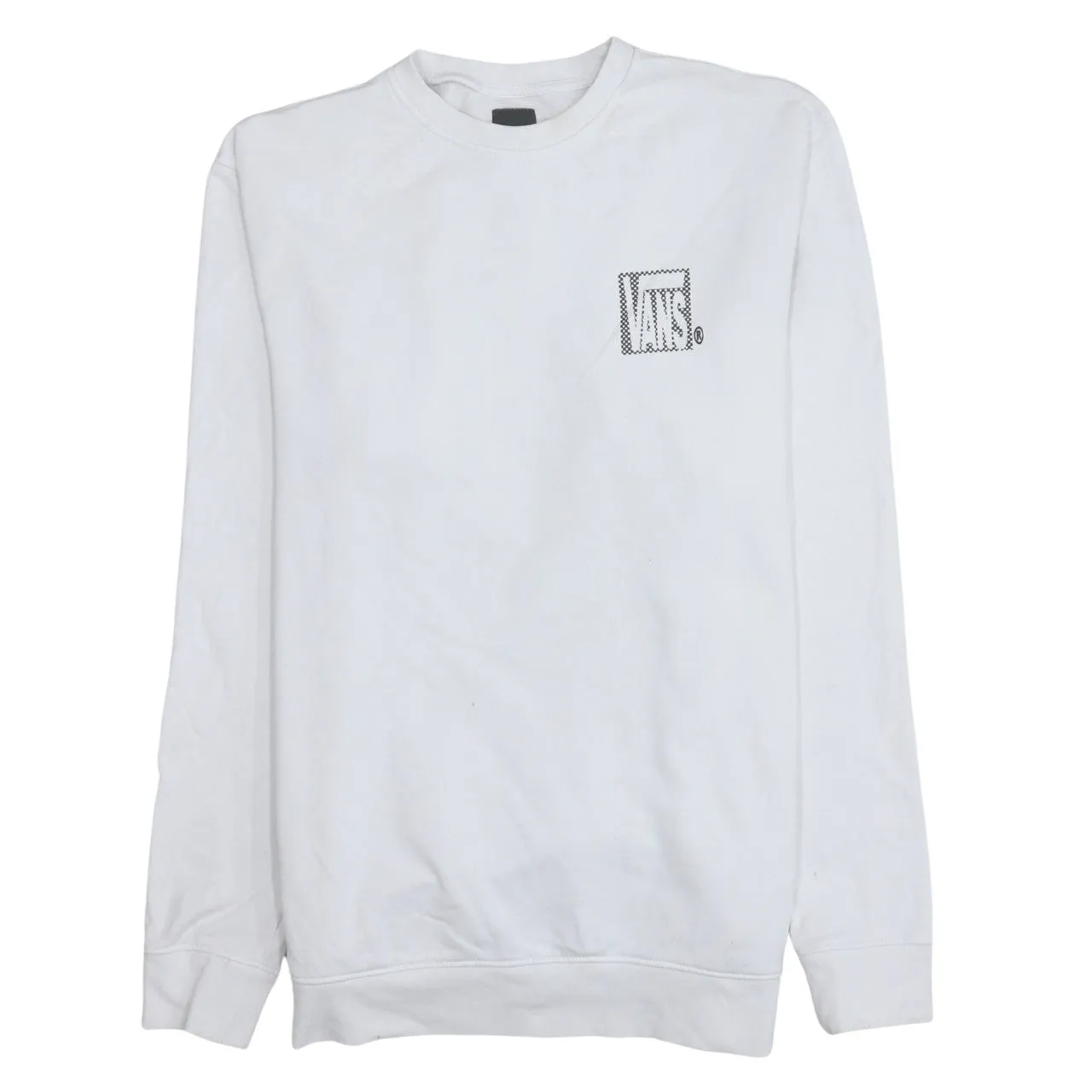 VANS 90's Lightweight Crew Neck Sweatshirt Large White sold by Vintage Club