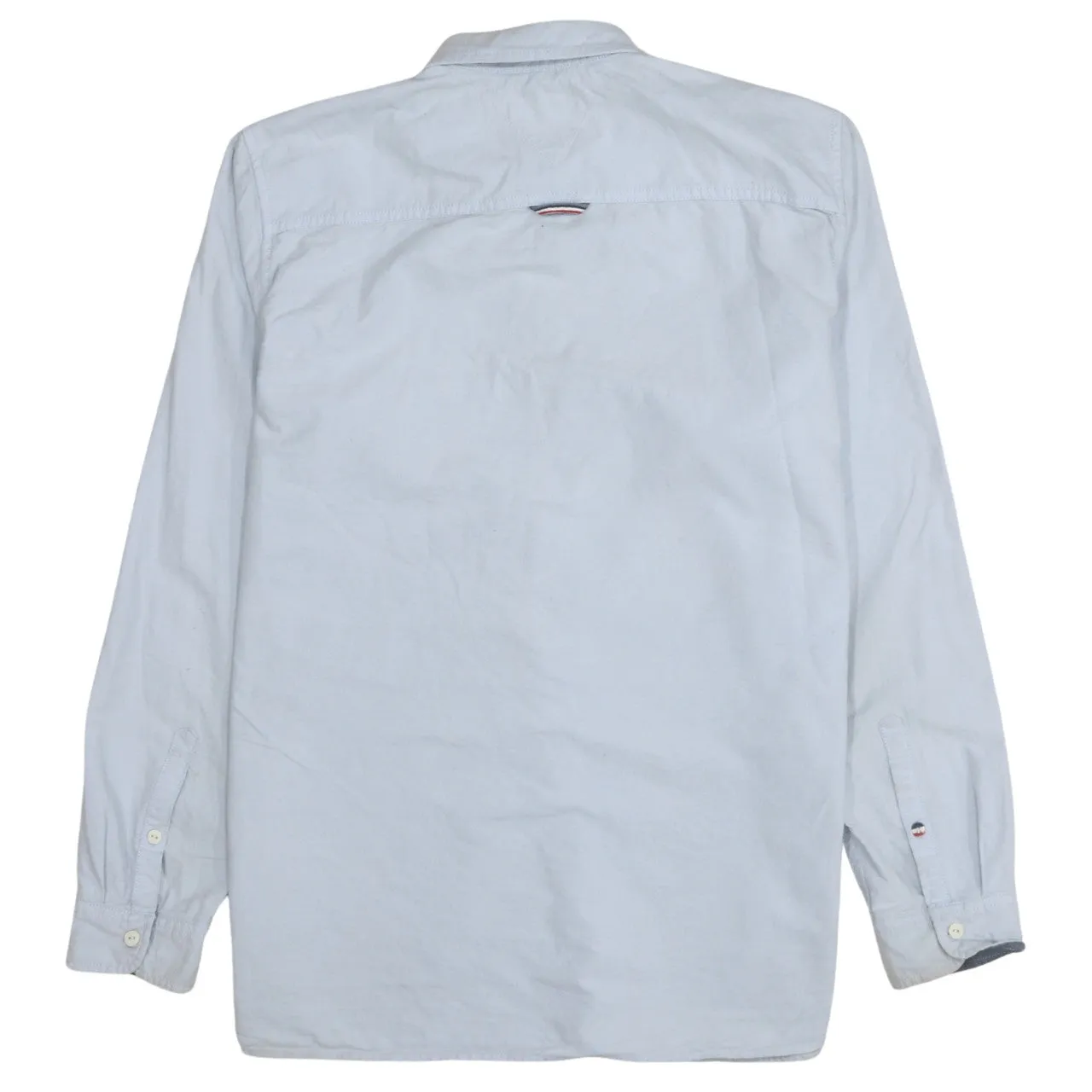 Tommy Hilfiger 90's Long Sleeve Button Up Shirt Large Blue sold by Vintage Club product image thumbnail 2