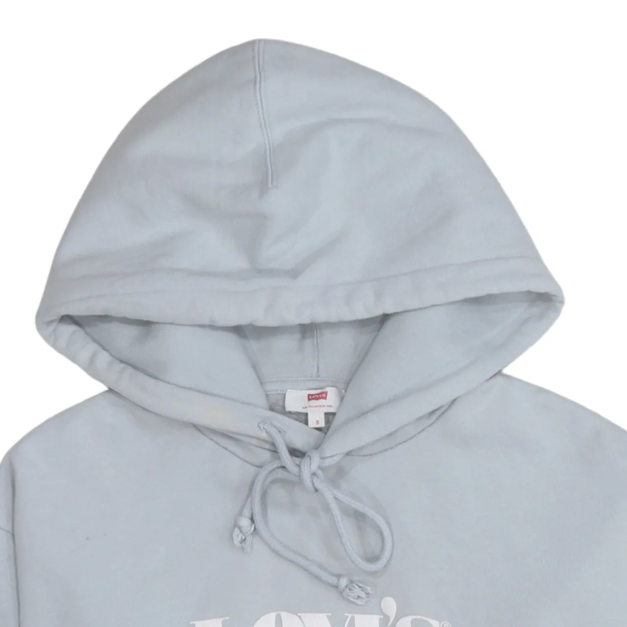 Levi Strauss &Co 90's Spellout Pullover Hoodie Small Grey sold by Vintage Club product image thumbnail 3