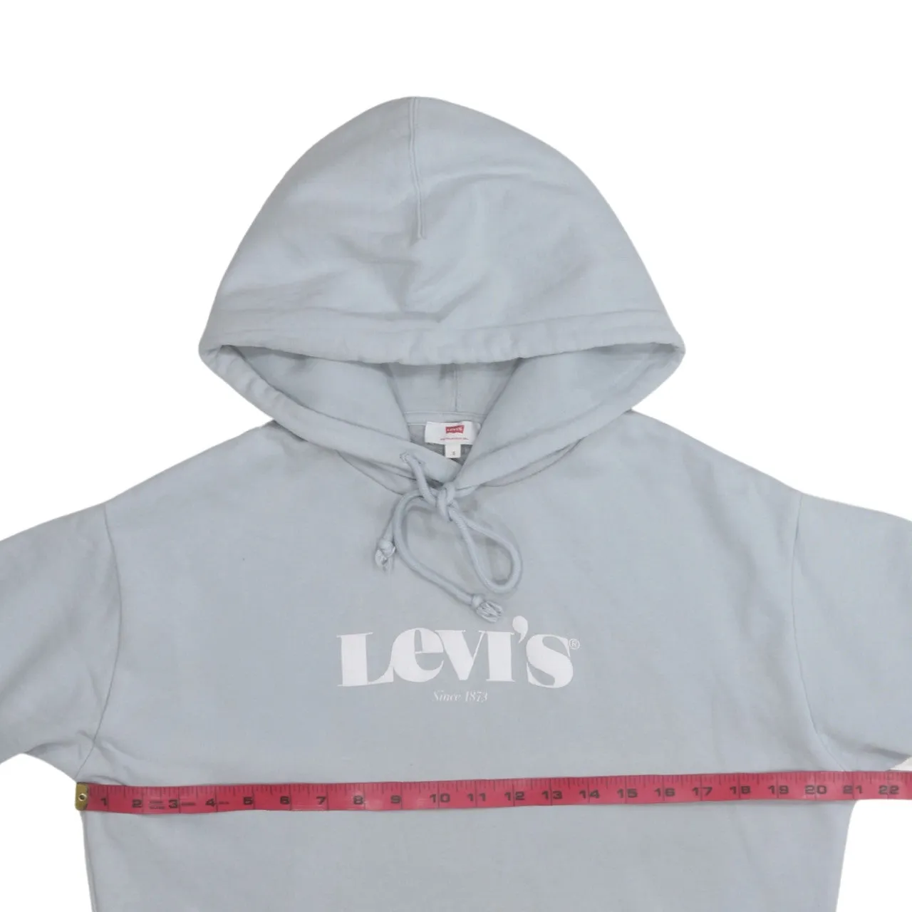 Levi Strauss &Co 90's Spellout Pullover Hoodie Small Grey sold by Vintage Club product image thumbnail 5