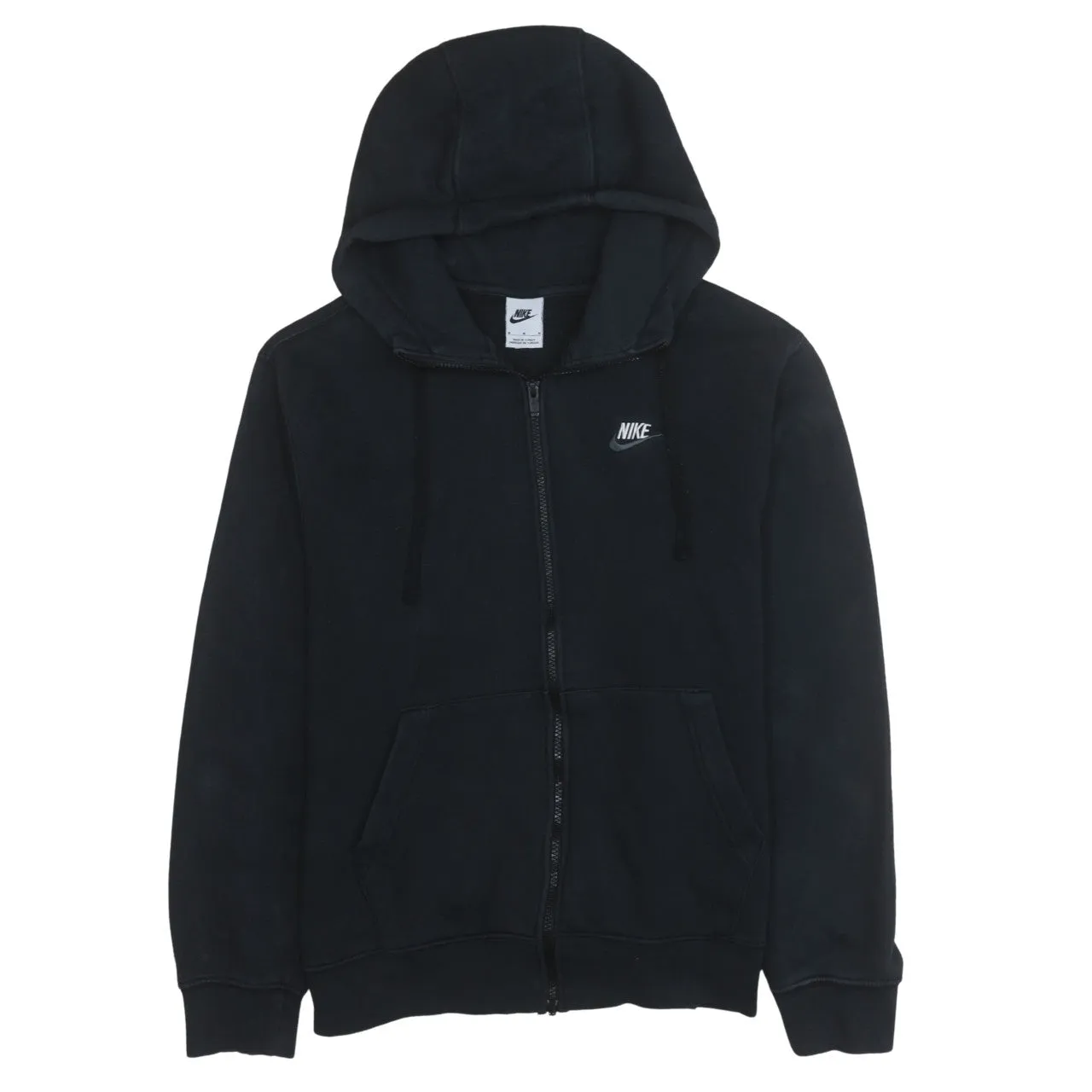 Nike 90's Swoosh Full Zip Up Hoodie Medium Black sold by Vintage Club