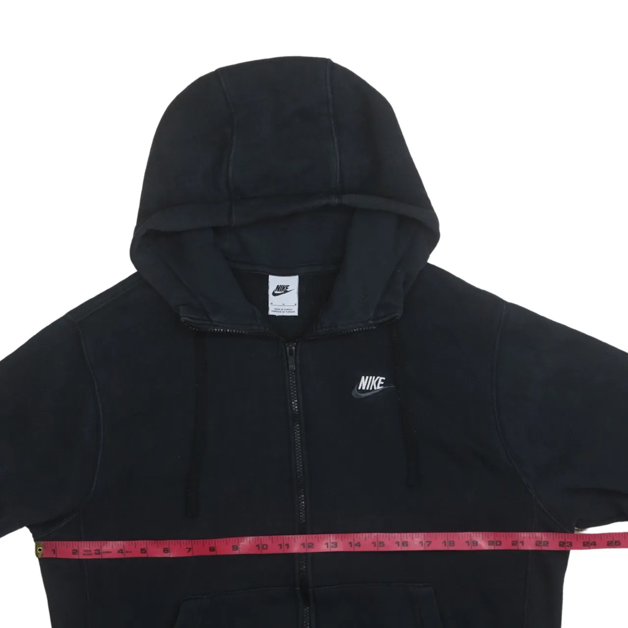 Nike 90's Swoosh Full Zip Up Hoodie Medium Black sold by Vintage Club product image thumbnail 5