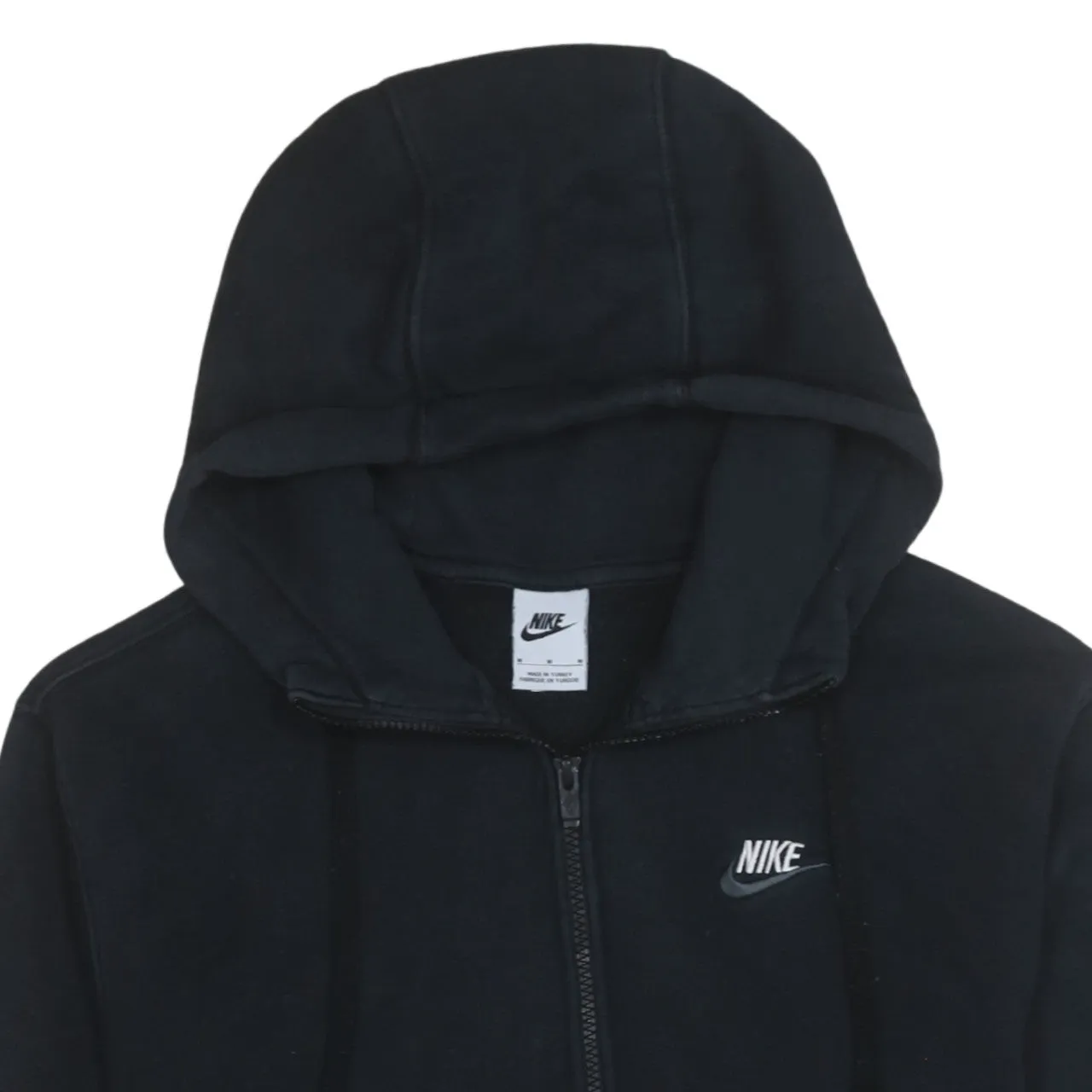 Nike 90's Swoosh Full Zip Up Hoodie Medium Black sold by Vintage Club product image thumbnail 3