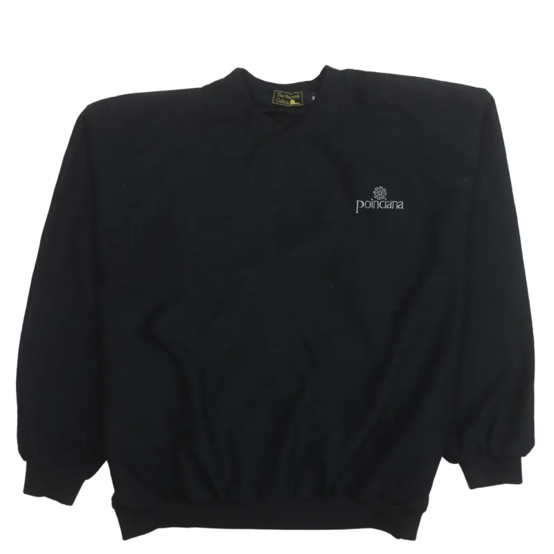 Retro 90's Lightweight Crew Neck Sweatshirt Medium Black sold by Vintage Club