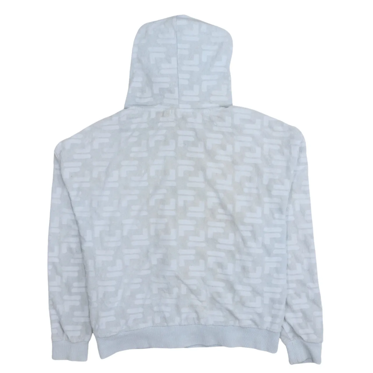 Fila 90's Sportswear Full Zip Up Hoodie Medium Blue sold by Vintage Club product image thumbnail 2