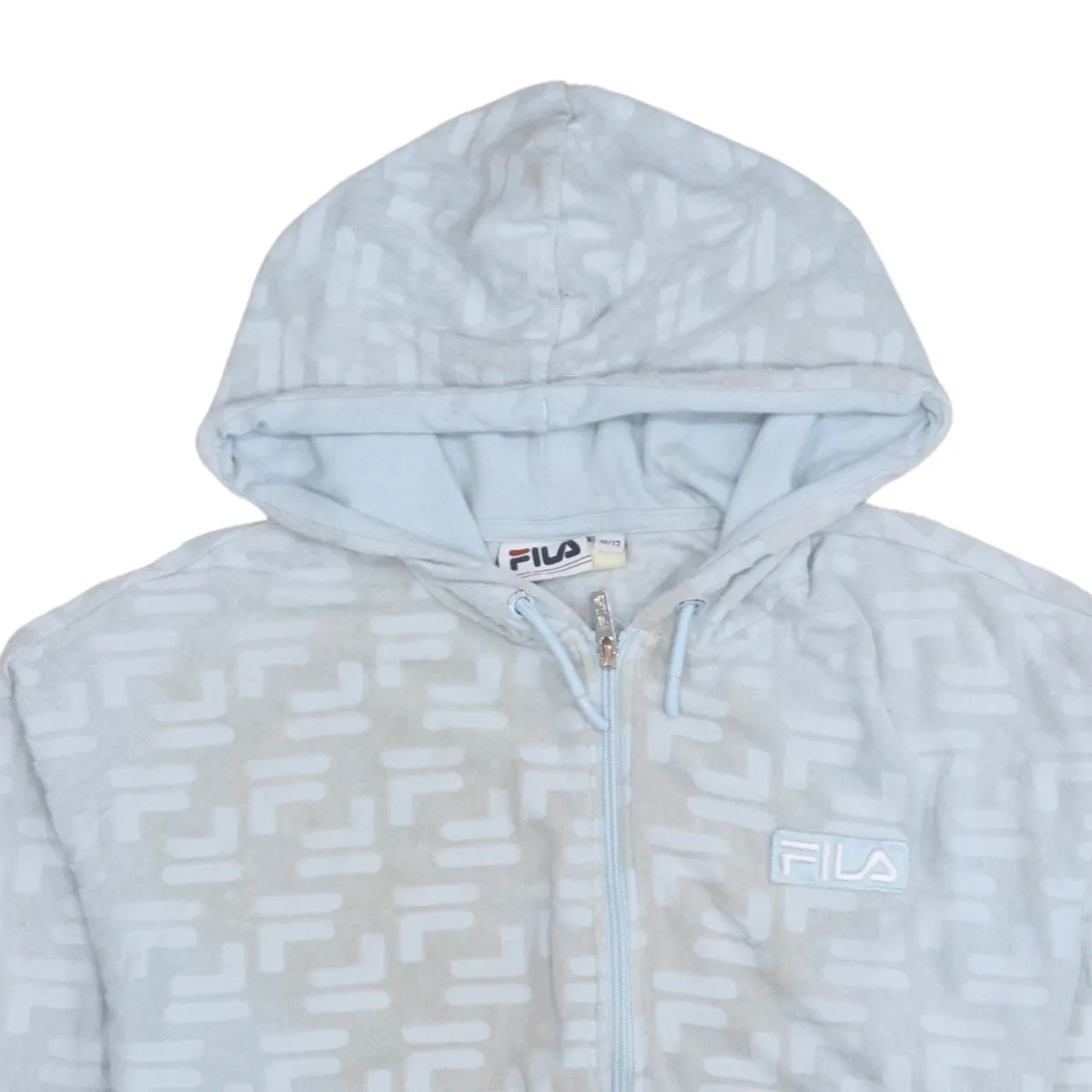 Fila 90's Sportswear Full Zip Up Hoodie Medium Blue sold by Vintage Club product image thumbnail 3