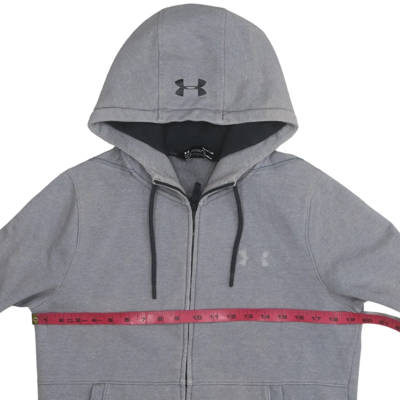 Under Armour 90's Lightweight Full Zip Up Hoodie Small Grey sold by Vintage Club product image thumbnail 5