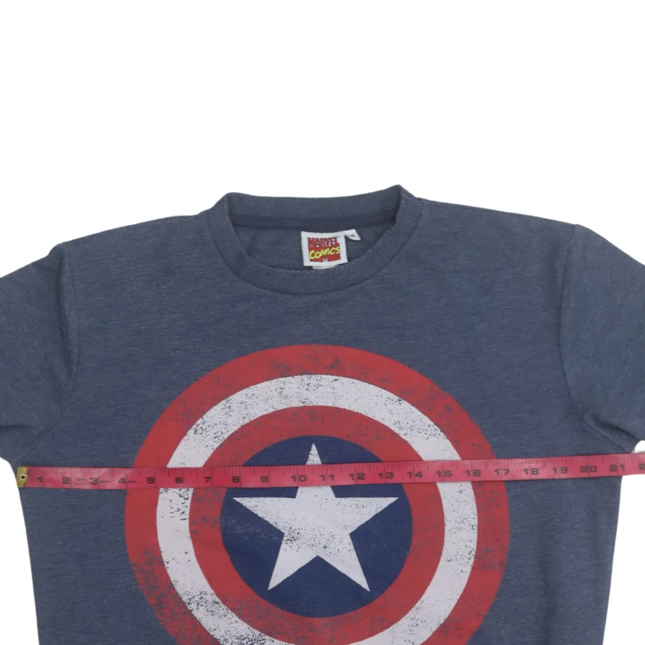 Marvel 90's Lightweight Crew Neck Sweatshirt Medium Navy Blue sold by Vintage Club product image thumbnail 5