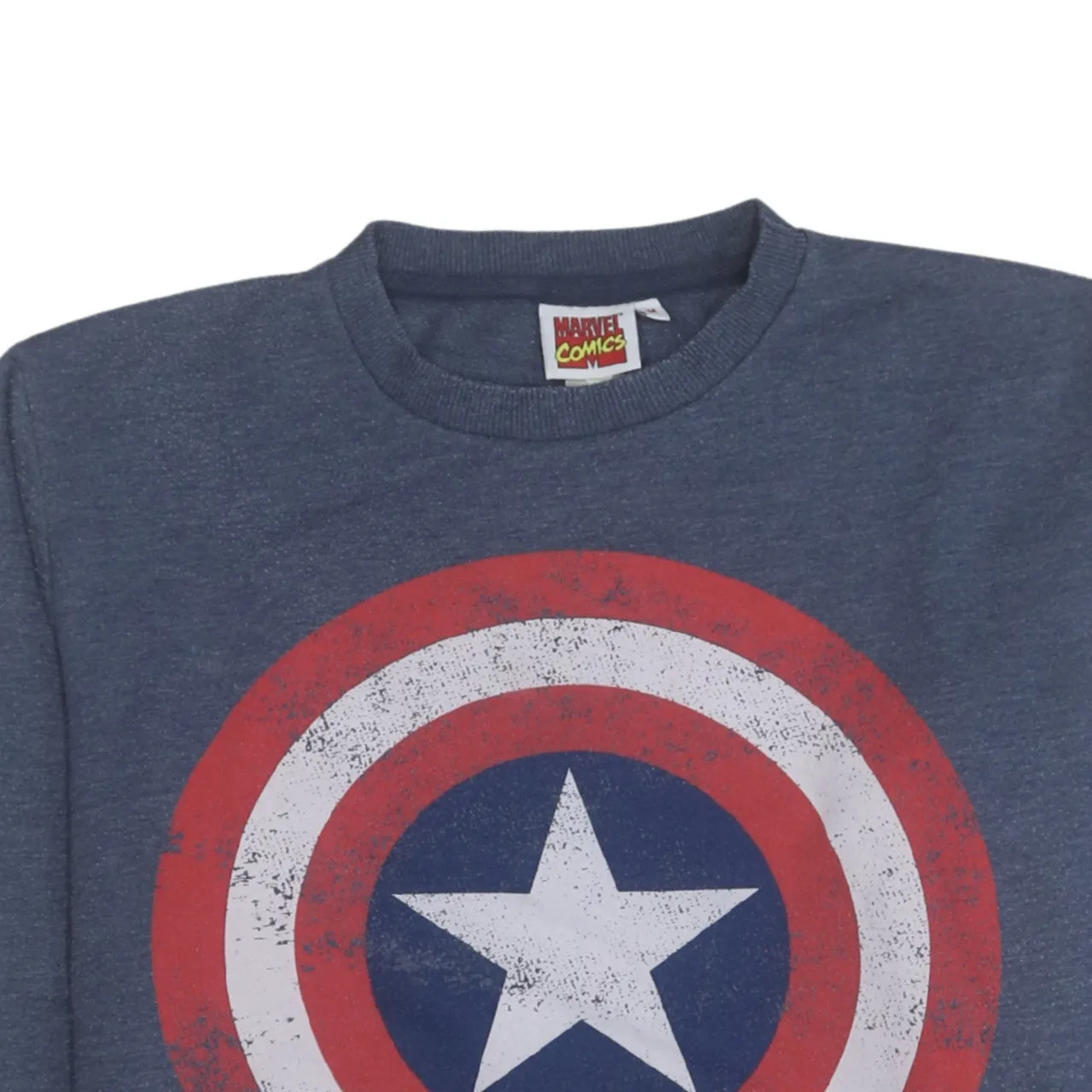 Marvel 90's Lightweight Crew Neck Sweatshirt Medium Navy Blue sold by Vintage Club product image thumbnail 3