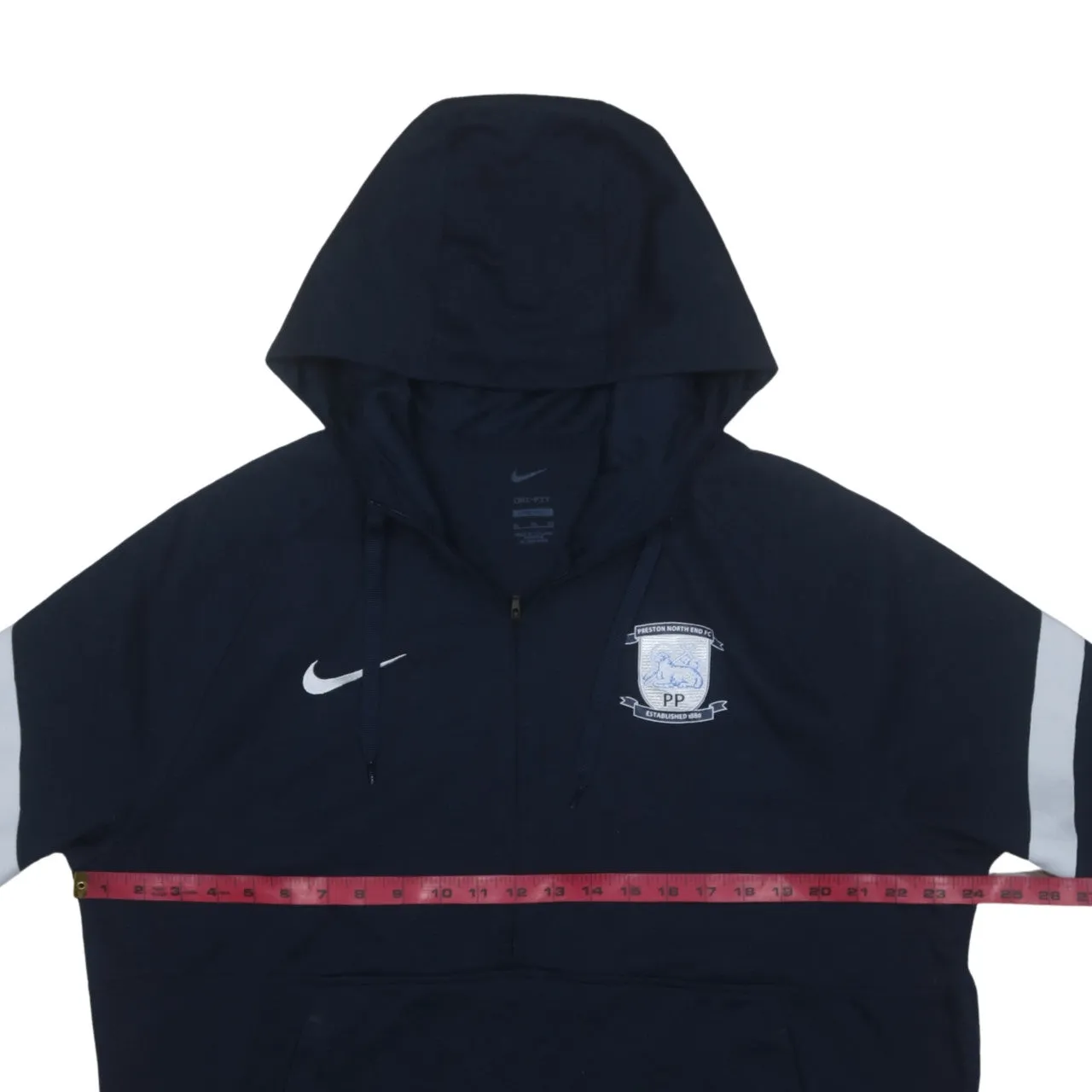 Nike 90's Swoosh Half Zip Hoodie XLarge Navy Blue sold by Vintage Club product image thumbnail 5