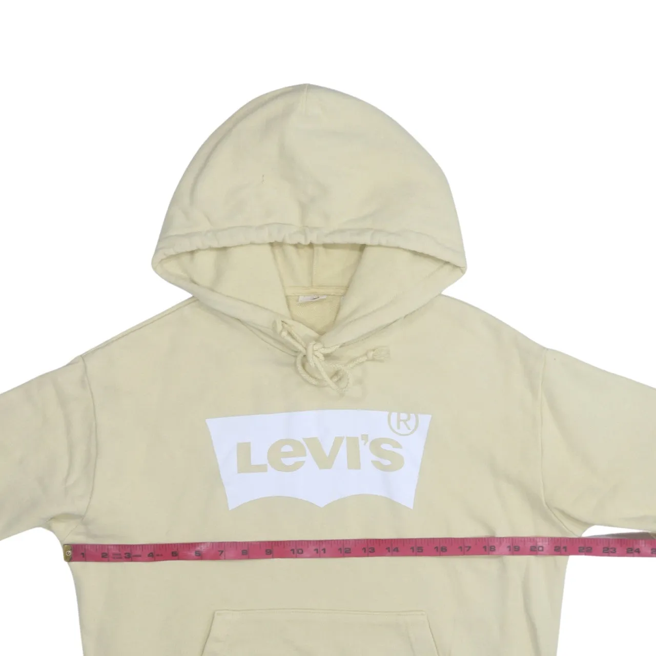 Levi's 90's Spellout Pullover Hoodie Medium Yellow sold by Vintage Club product image thumbnail 5
