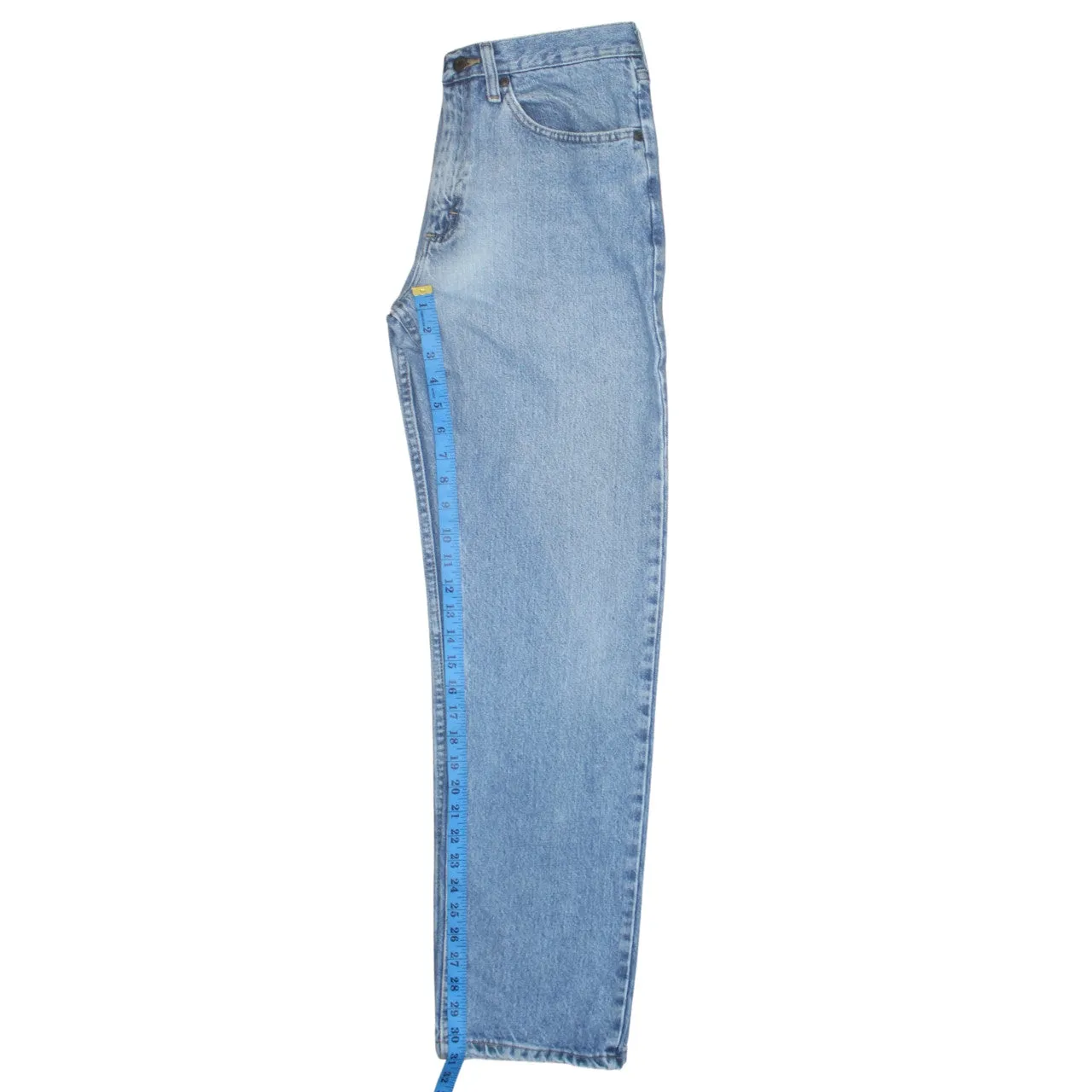 Wrangler 90's Lightwash Straight Leg Baggy Jeans / Pants 31 Blue sold by Vintage Club product image thumbnail 5