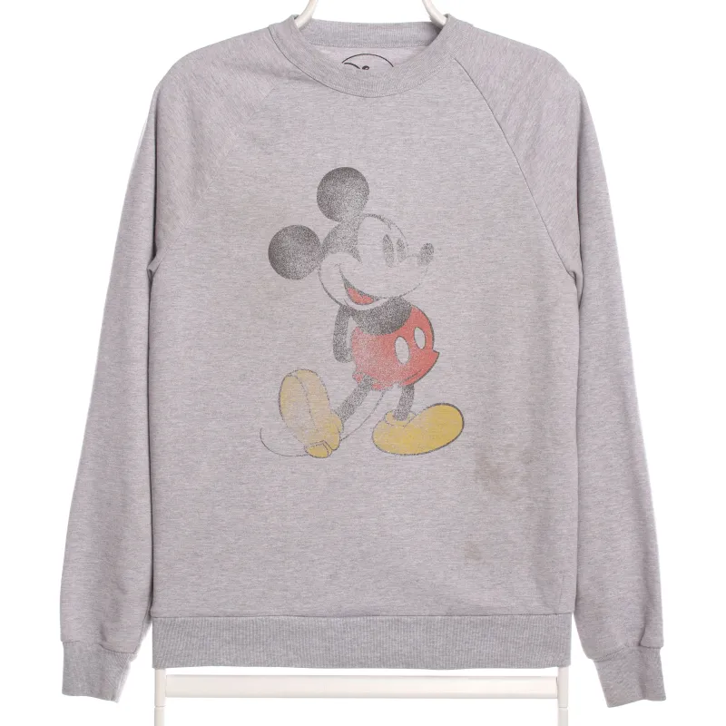 Vintage 90's Disney Mickey Mouse Grey Sweatshirt S sold by Vintage Club