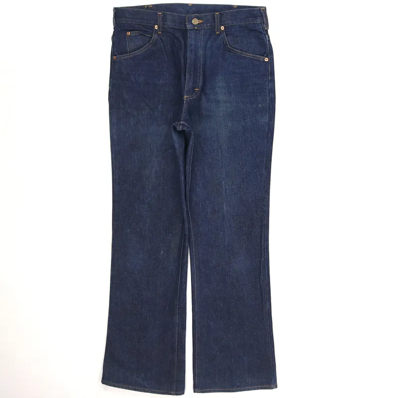 Vintage Carhartt 90's Men's Blue Denim Flared Jeans Size 32, Repairable Zip made by Carhartt