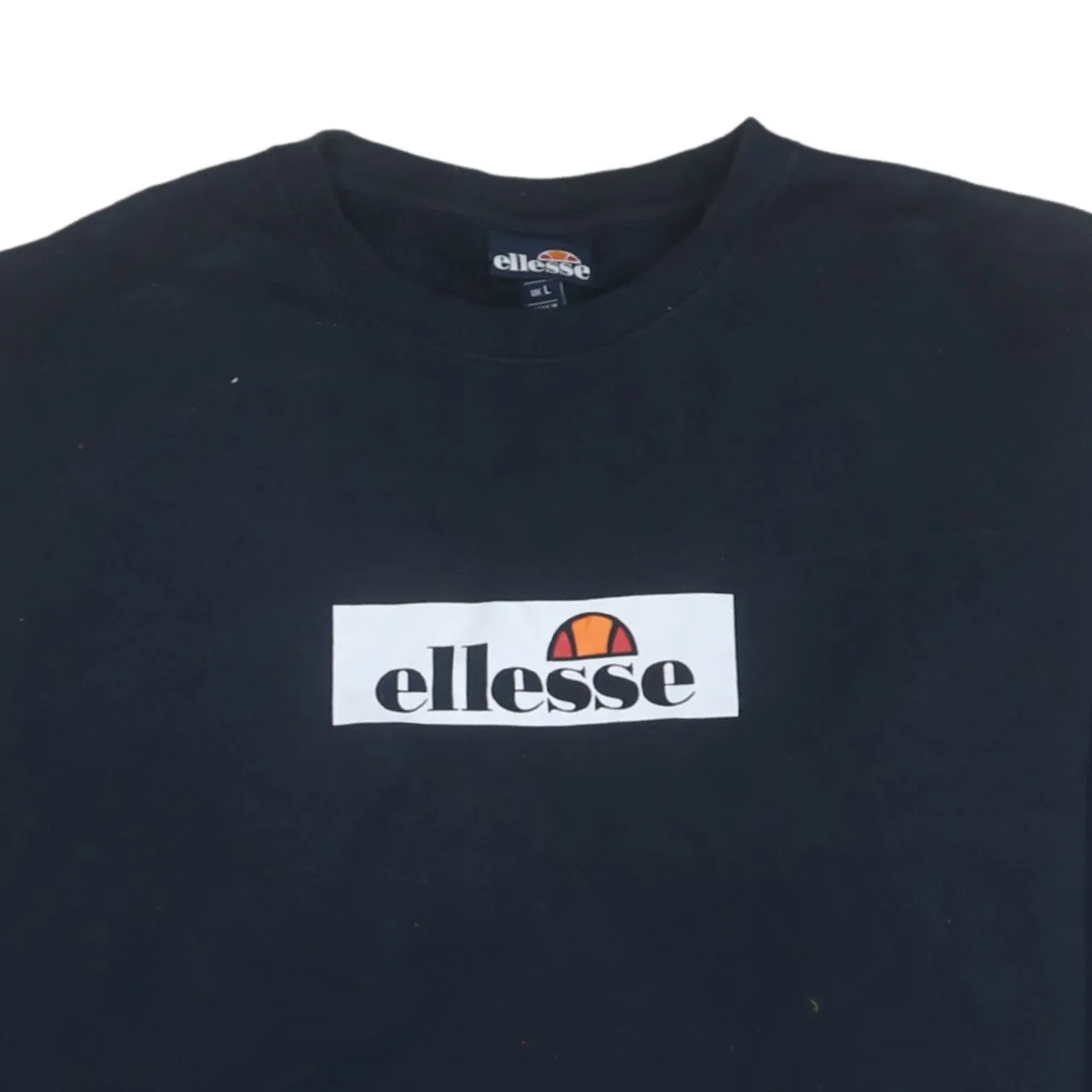 Ellesse 90's Spellout Crew Neck Sweatshirt Large Navy Blue sold by Vintage Club product image thumbnail 3