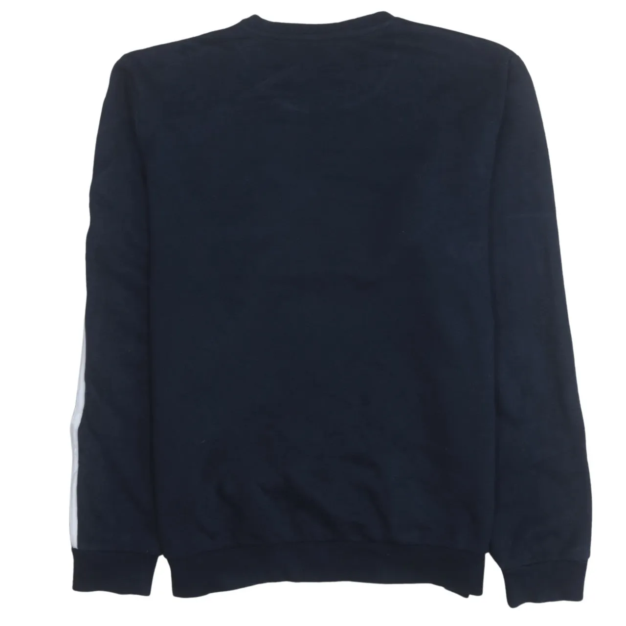 Adidas 90's Striped Sleeve Crew Neck Sweatshirt Medium Navy Blue sold by Vintage Club product image thumbnail 2