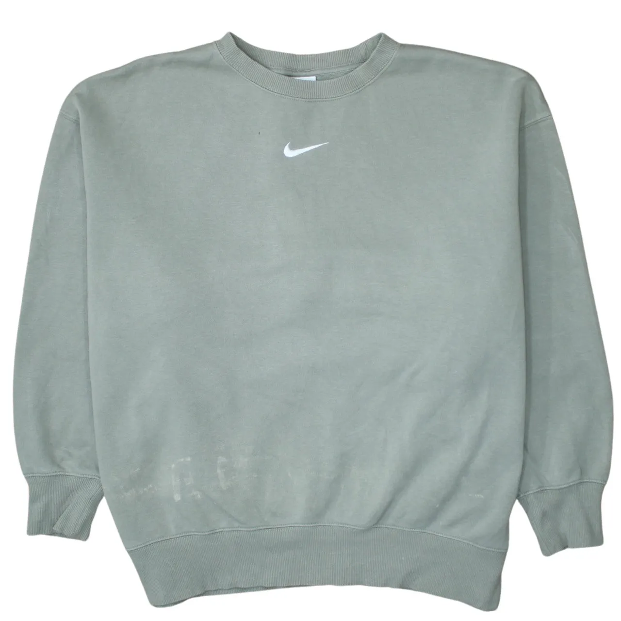 Nike 90's Center Middle Swoosh Crew Neck Sweatshirt Large Green sold by Vintage Club