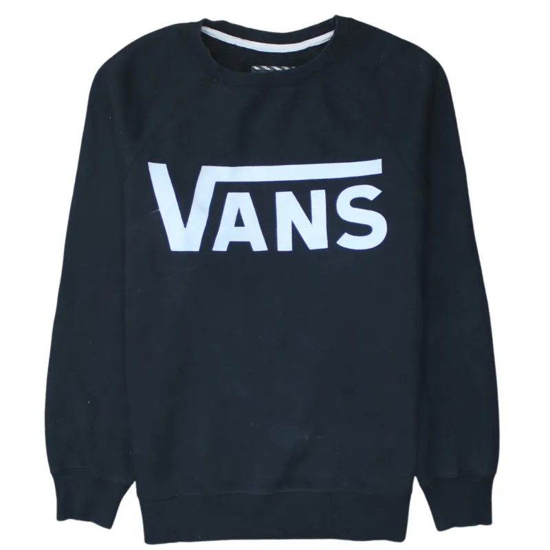 VANS 90's Spellout Crew Neck Sweatshirt XSmall Black sold by Vintage Club