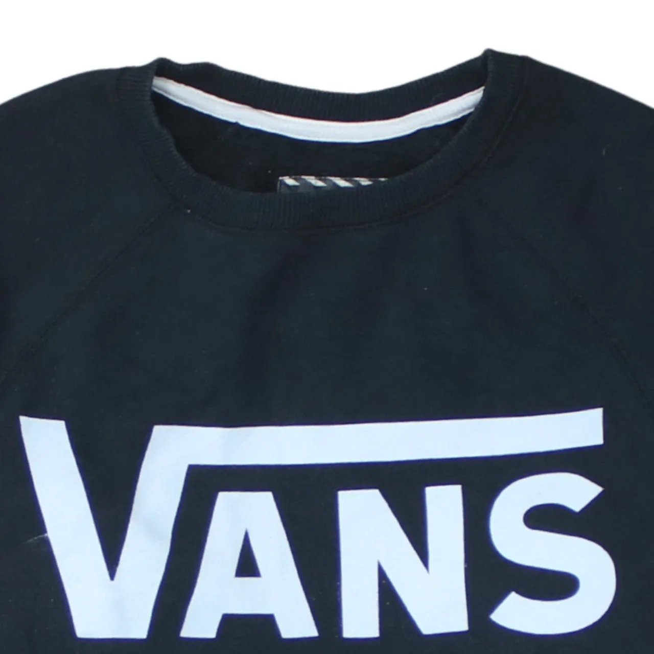 VANS 90's Spellout Crew Neck Sweatshirt XSmall Black sold by Vintage Club product image thumbnail 3