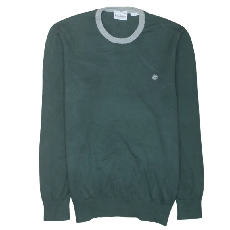 Timberland 90's Lightweight Crew Neck Sweatshirt Medium Green made by Timberland