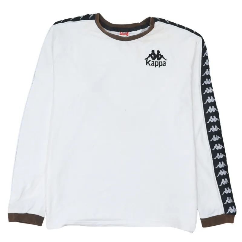 Kappa 90's Lightweight Crew Neck Sweatshirt Medium White sold by Vintage Club