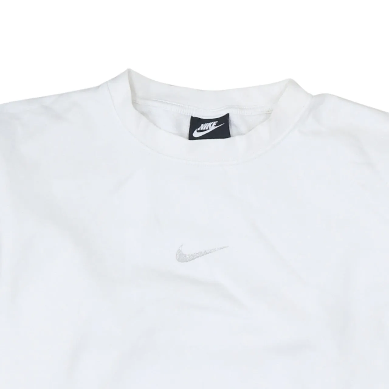 Nike 90's Center Middle Swoosh Crew Neck Sweatshirt Medium White sold by Vintage Club product image thumbnail 3