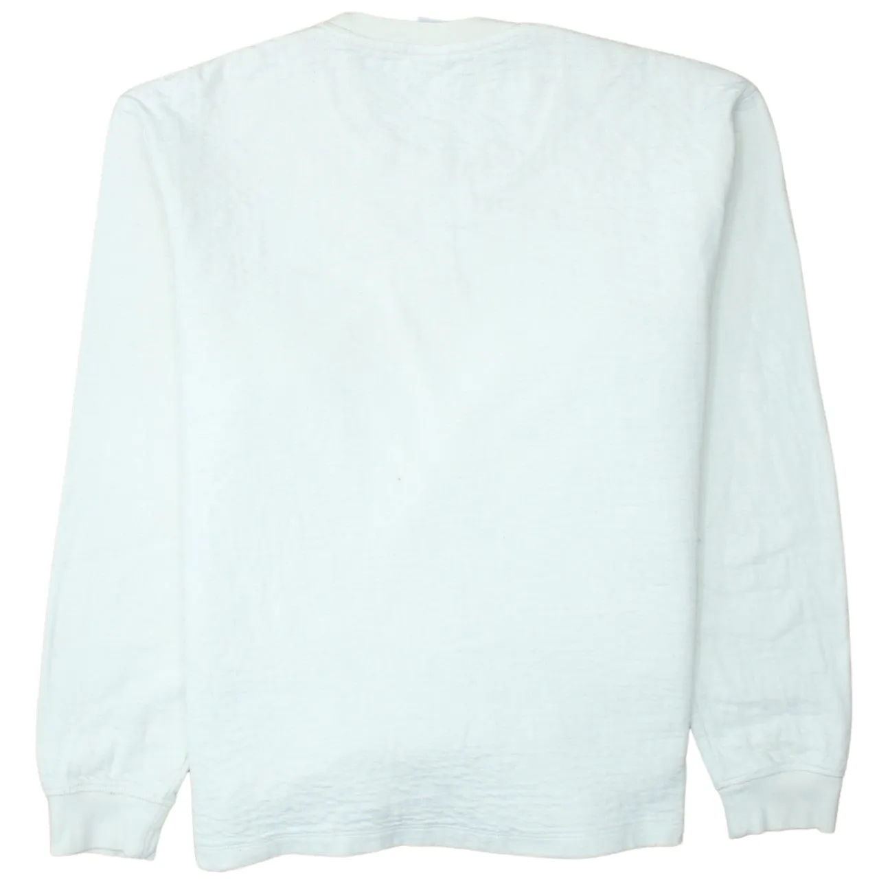 Zara 90's Plain Crew Neck Sweatshirt Small White sold by Vintage Club product image thumbnail 2