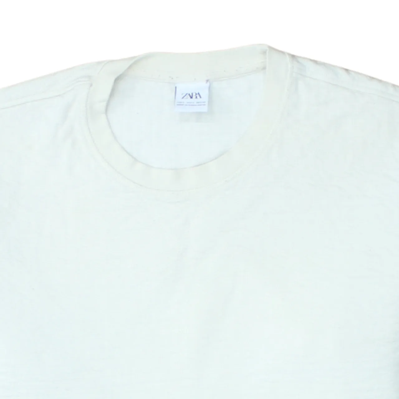 Zara 90's Plain Crew Neck Sweatshirt Small White sold by Vintage Club product image thumbnail 3