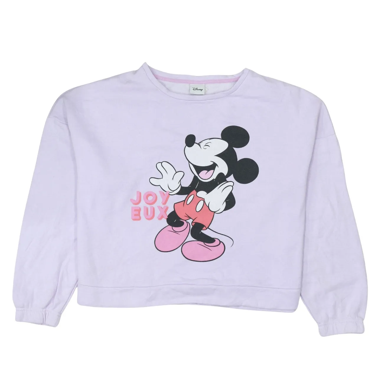 Disney 90's Mickey Mouse Crew Neck Sweatshirt Large Purple sold by Vintage Club