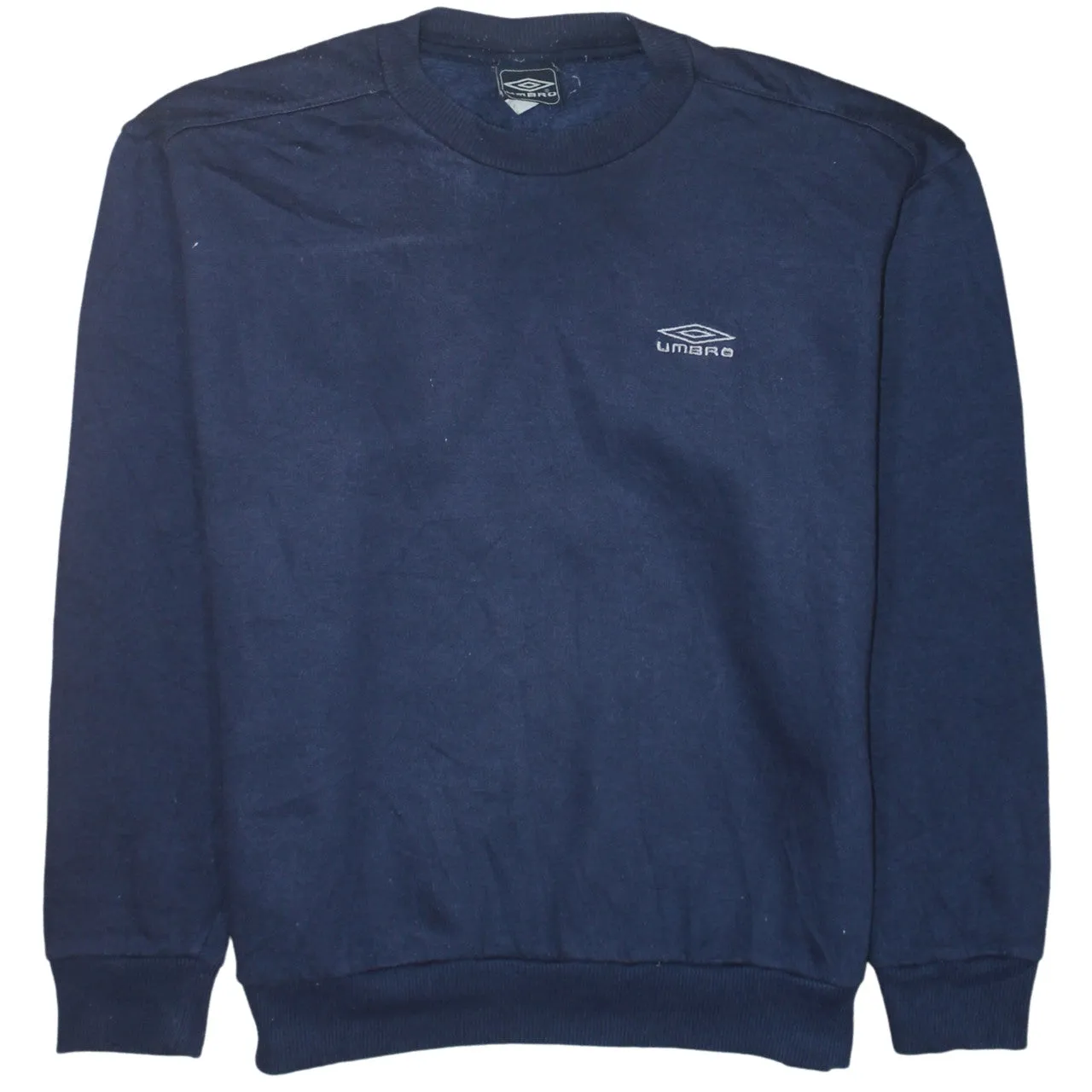 Umbro 90's Lightweight Crew Neck Sweatshirt Large Navy Blue sold by Vintage Club