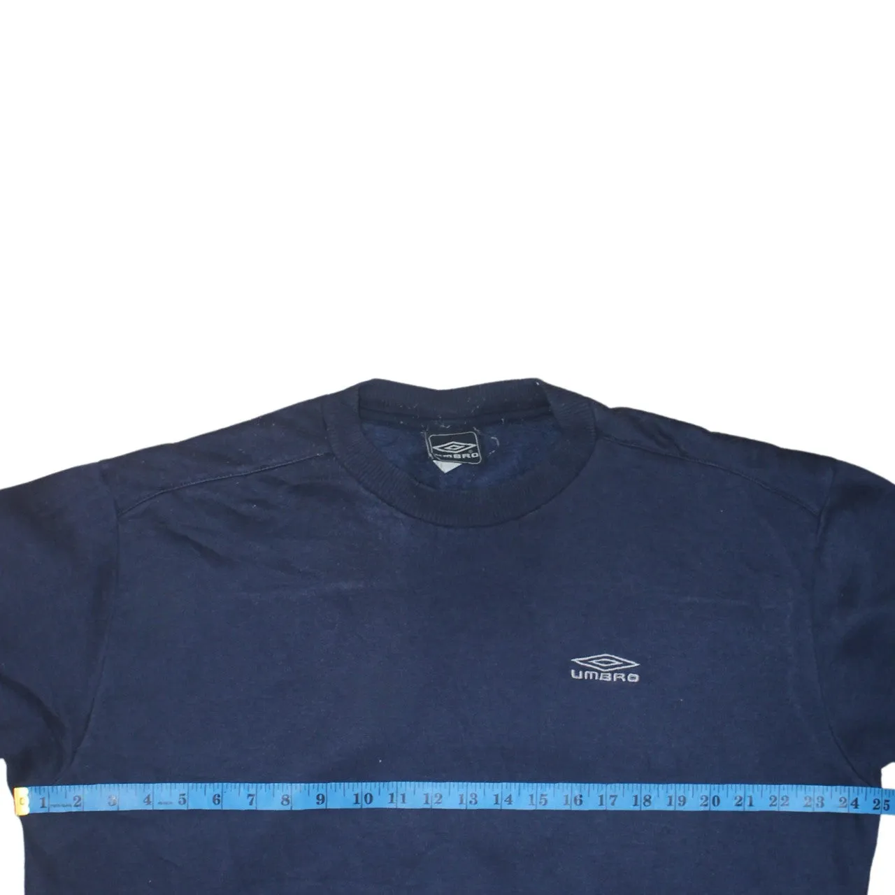 Umbro 90's Lightweight Crew Neck Sweatshirt Large Navy Blue sold by Vintage Club product image thumbnail 5