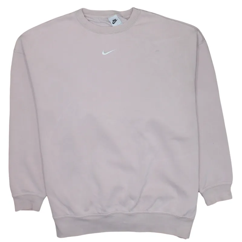 Nike 90's Center Middle Swoosh Crew Neck Sweatshirt Small Pink sold by Vintage Club