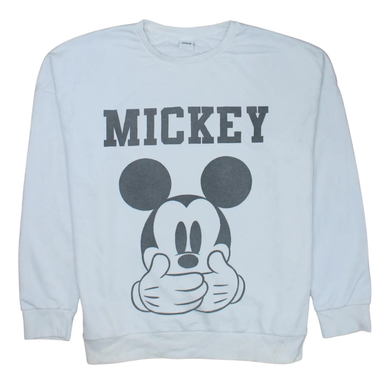 Disney 90's Mickey Mouse Crew Neck Sweatshirt XLarge Grey sold by Vintage Club