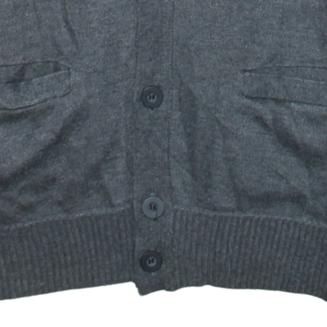 Polo Ralph Lauren 90's Button Up V Neck Sweatshirt Medium Grey sold by Vintage Club product image thumbnail 4