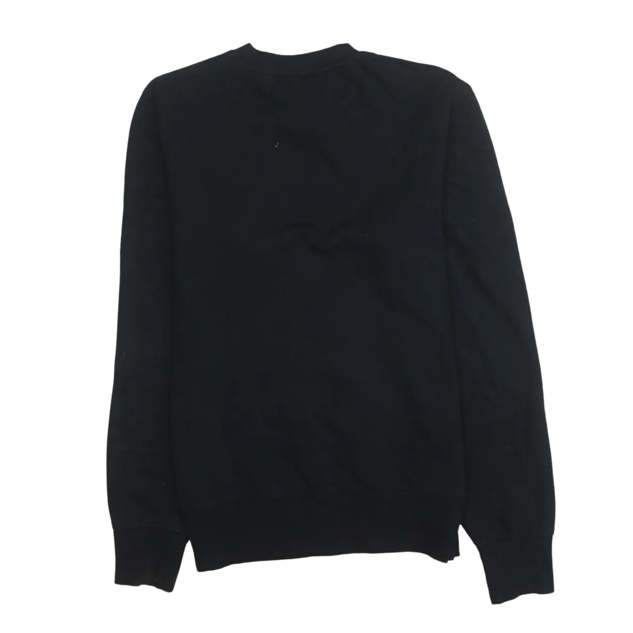 New Balance Black Sweatshirt Men's Small Printed Chest Logo Crewneck Pullover Fleece Top sold by Vintage Club product image thumbnail 2