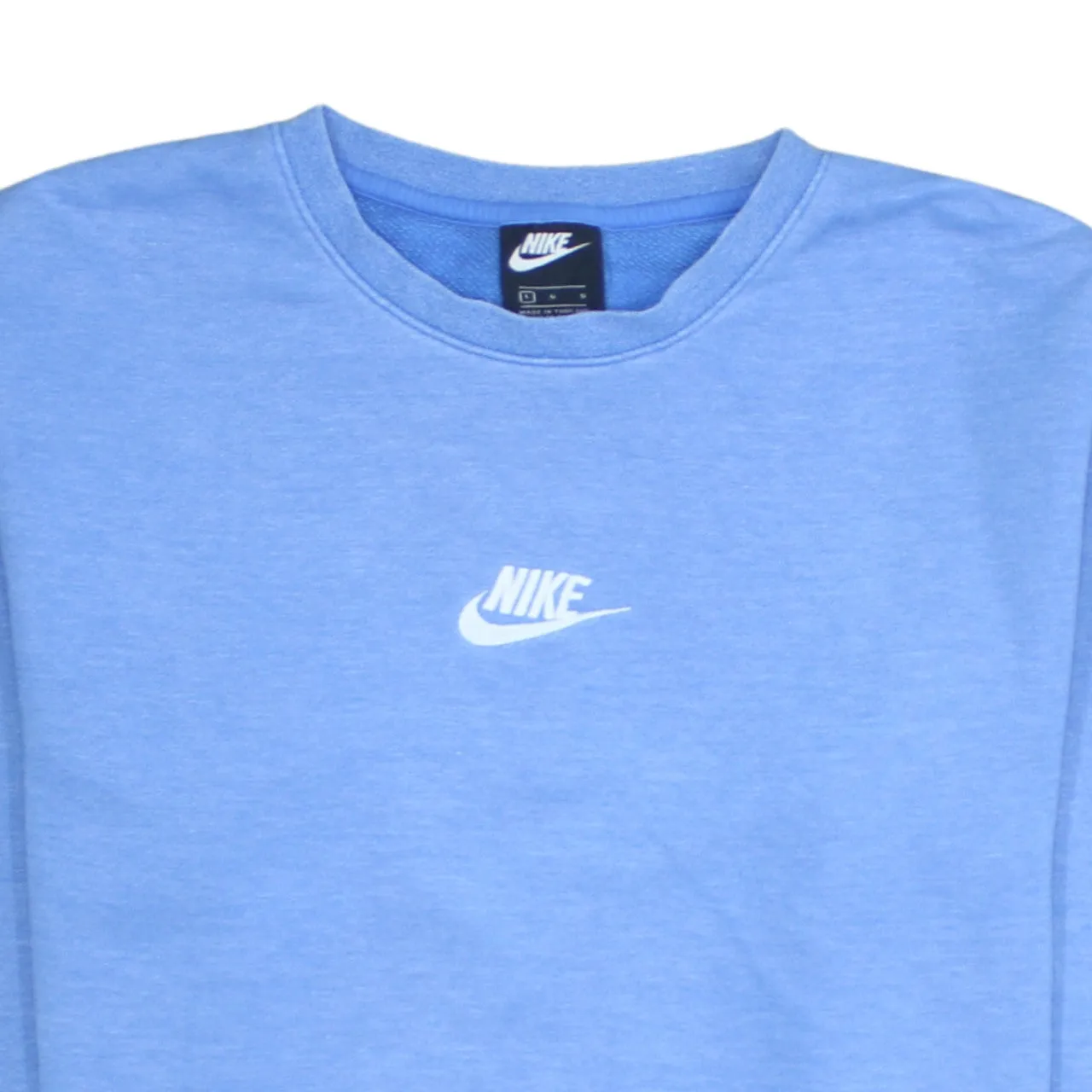 Nike 90's Center Middle Swoosh Crew Neck Sweatshirt Large Blue sold by Vintage Club product image thumbnail 3