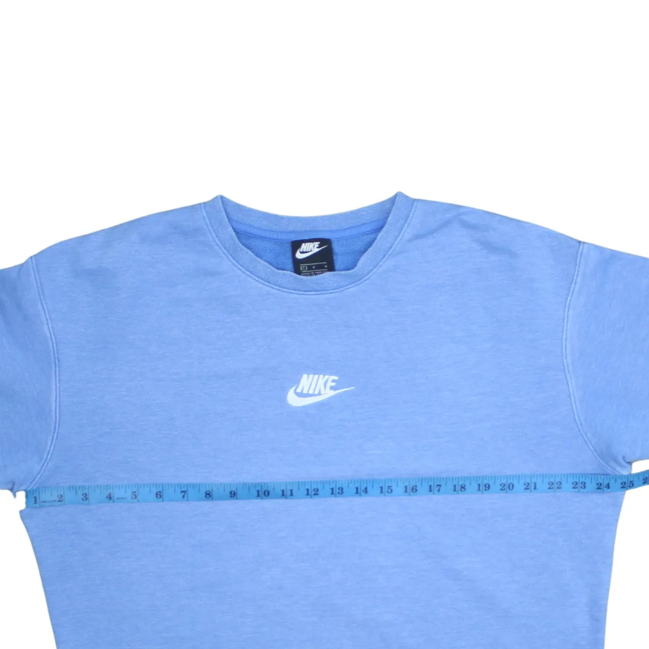 Nike 90's Center Middle Swoosh Crew Neck Sweatshirt Large Blue sold by Vintage Club product image thumbnail 5