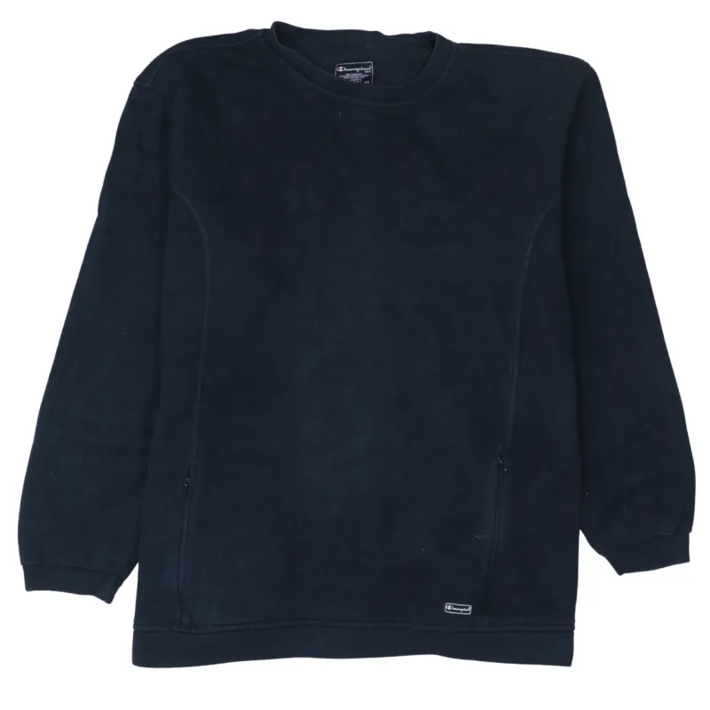 Champion 90's Lightweight Crew Neck Sweatshirt XXLarge (2XL) Black made by Champion