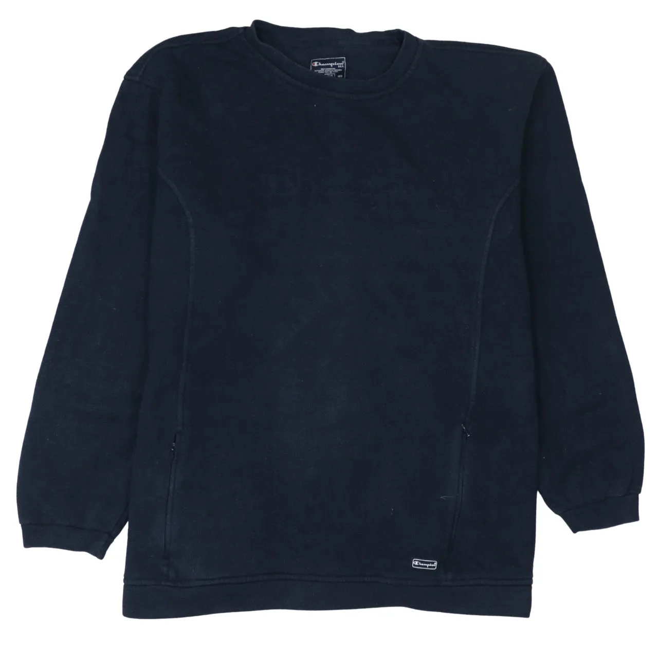 Champion 90's Lightweight Crew Neck Sweatshirt XXLarge (2XL) Black sold by Vintage Club