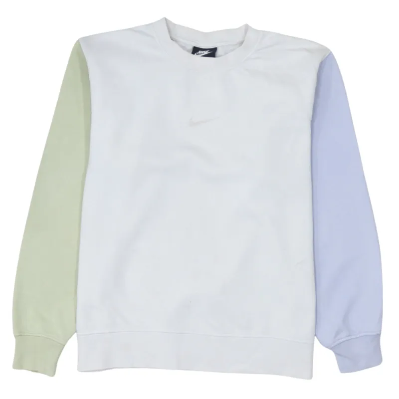 Nike 90's Center Middle Swoosh Crew Neck Sweatshirt Small White sold by Vintage Club