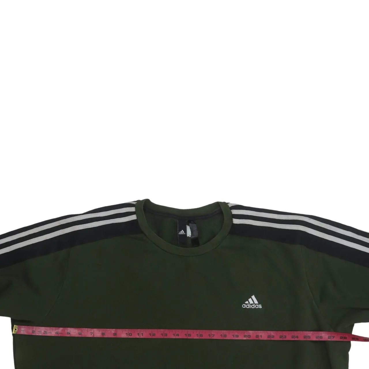 Adidas 90's Striped Sleeve Crew Neck Sweatshirt XXLarge (2XL) Green sold by Vintage Club product image thumbnail 5
