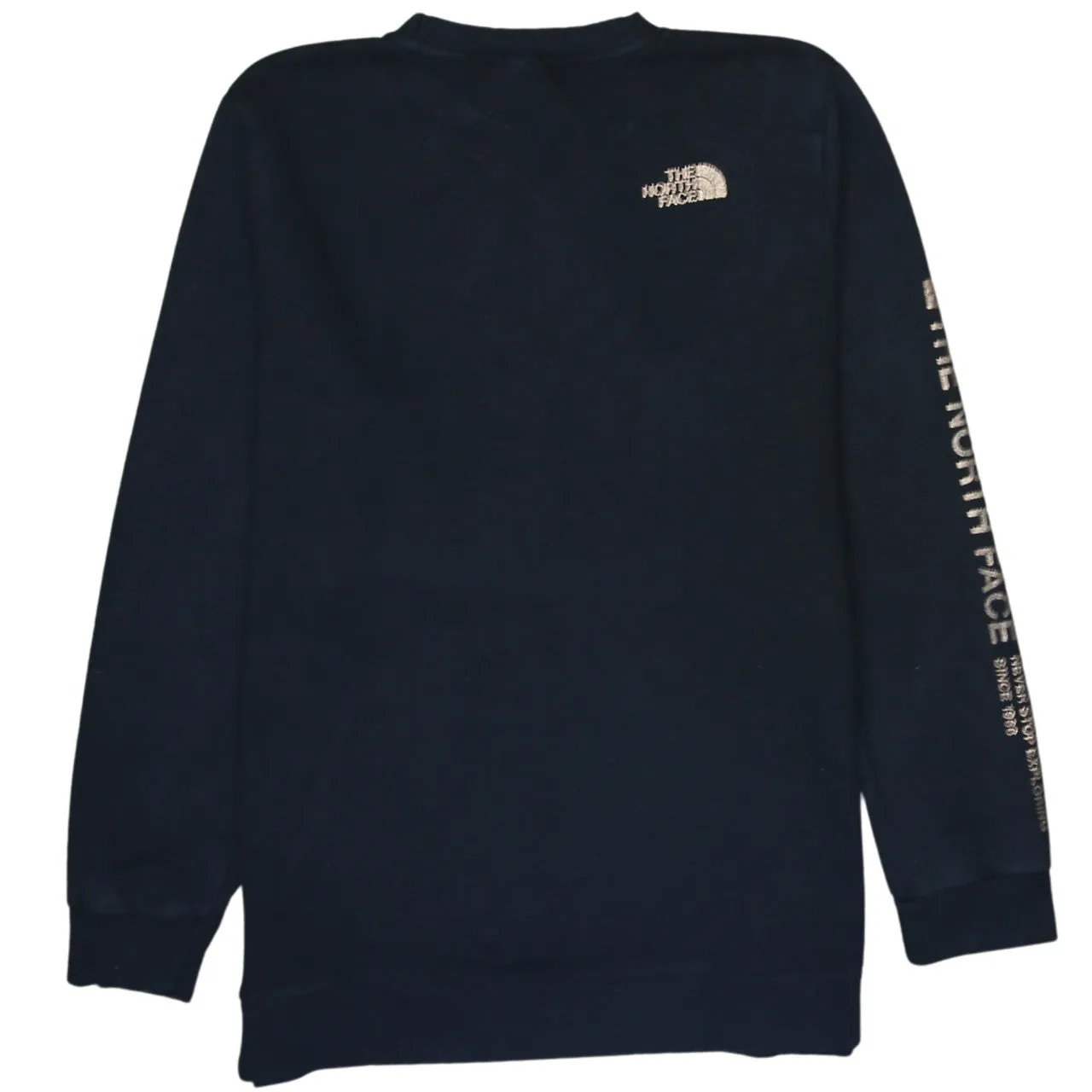 The North Face 90's Lightweight Crew Neck Sweatshirt Large Black sold by Vintage Club product image thumbnail 2