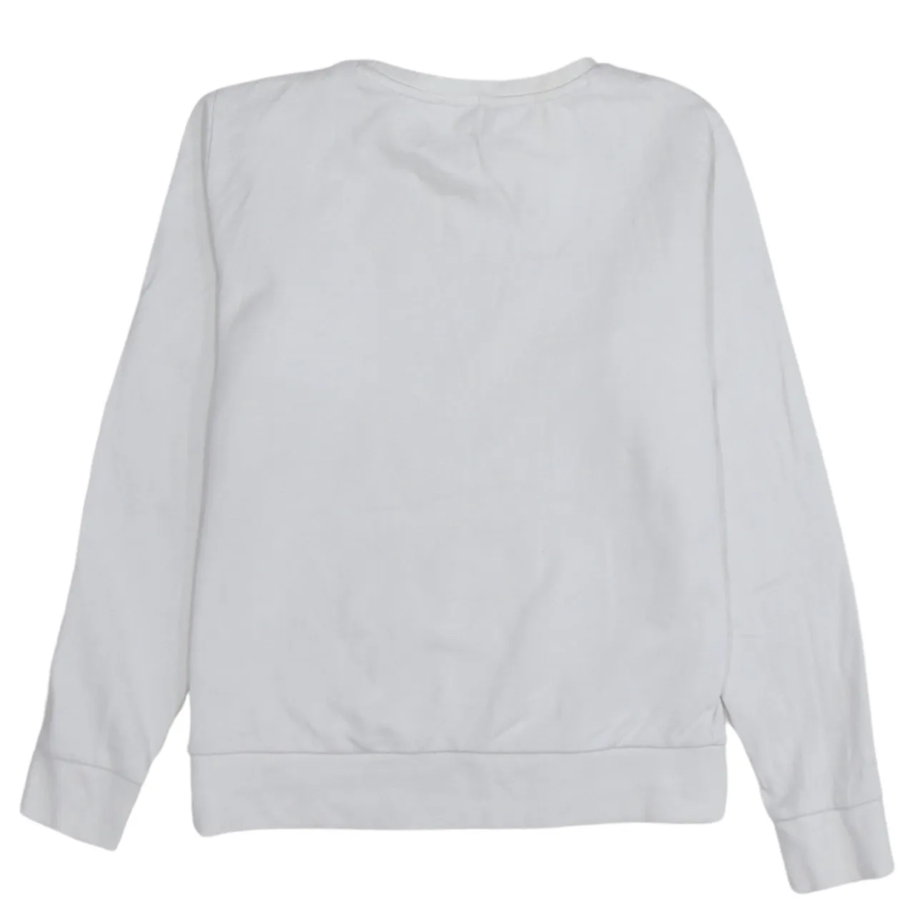 Lee White Sweatshirt Men's Small Embroidered Chest Logo Crewneck Pullover Jumper sold by Vintage Club product image thumbnail 2
