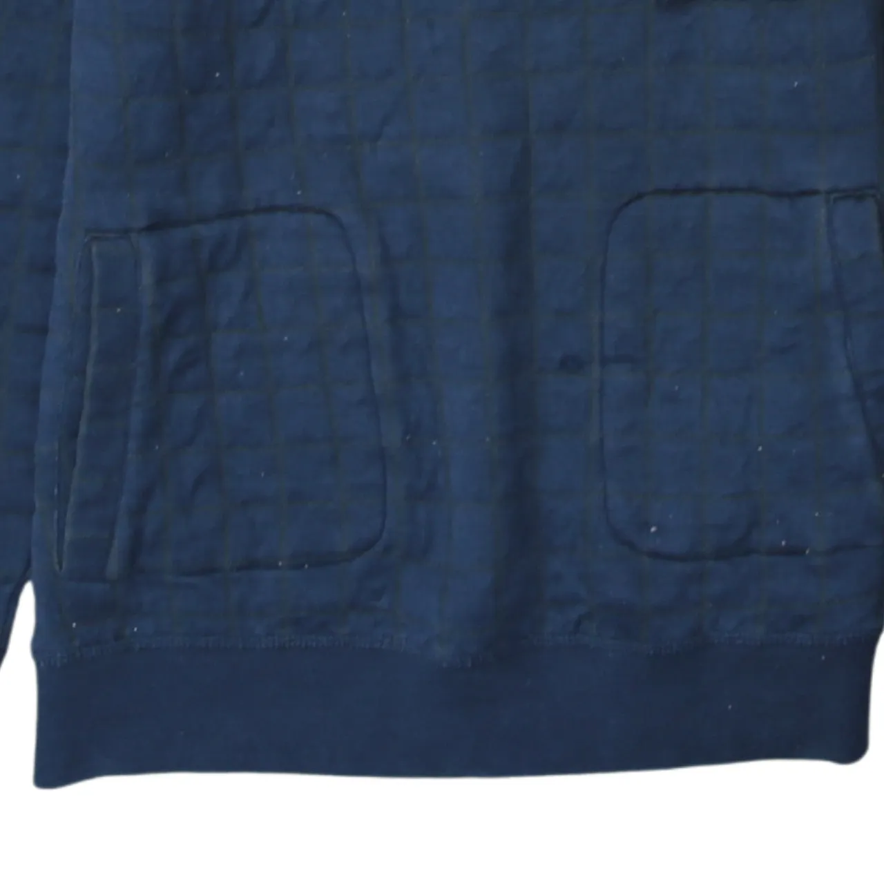 Barbour Navy Blue Sweatshirt Men's Small Quilted Pocket Crewneck Pullover Top sold by Vintage Club product image thumbnail 4