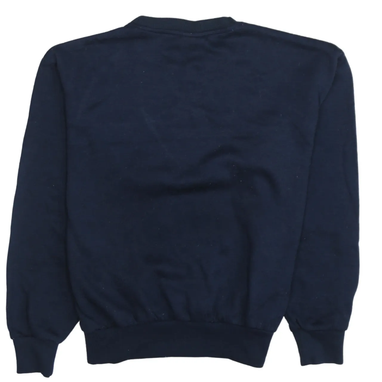 Lee Navy Blue Sweatshirt Men's Medium Embroidered Chest Logo Ribbed Crewneck Pullover sold by Vintage Club product image thumbnail 2