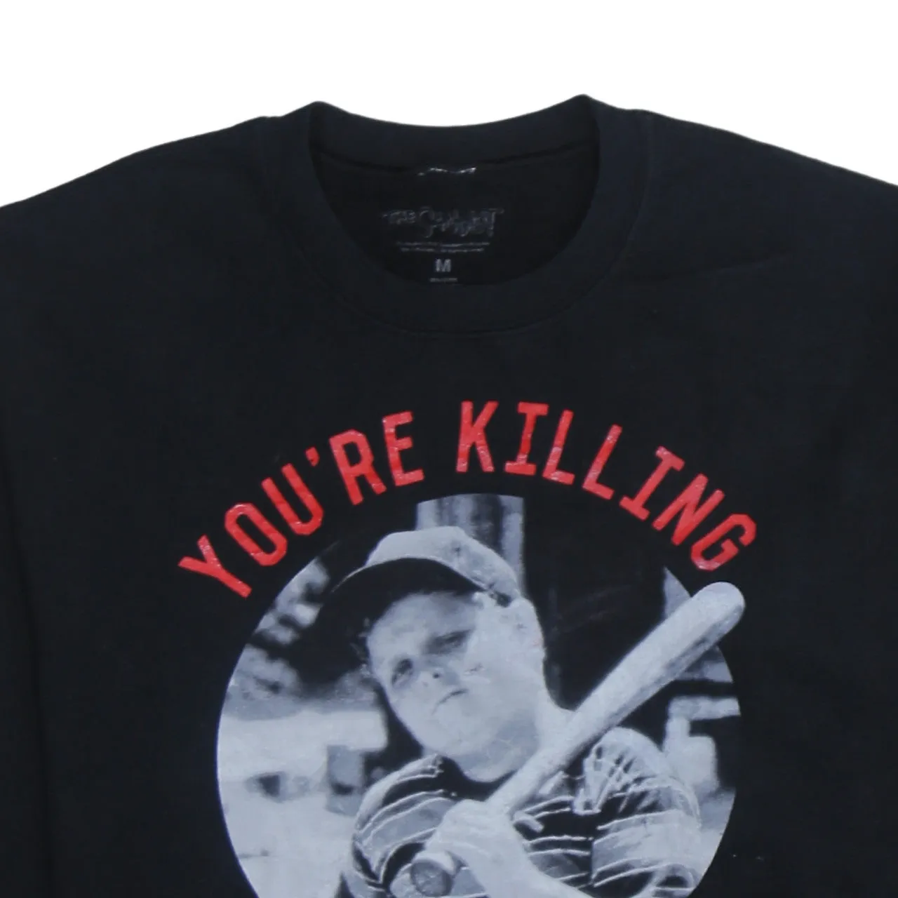 Retro 90's Lightweight Crew Neck Sweatshirt Medium Black sold by Vintage Club product image thumbnail 3