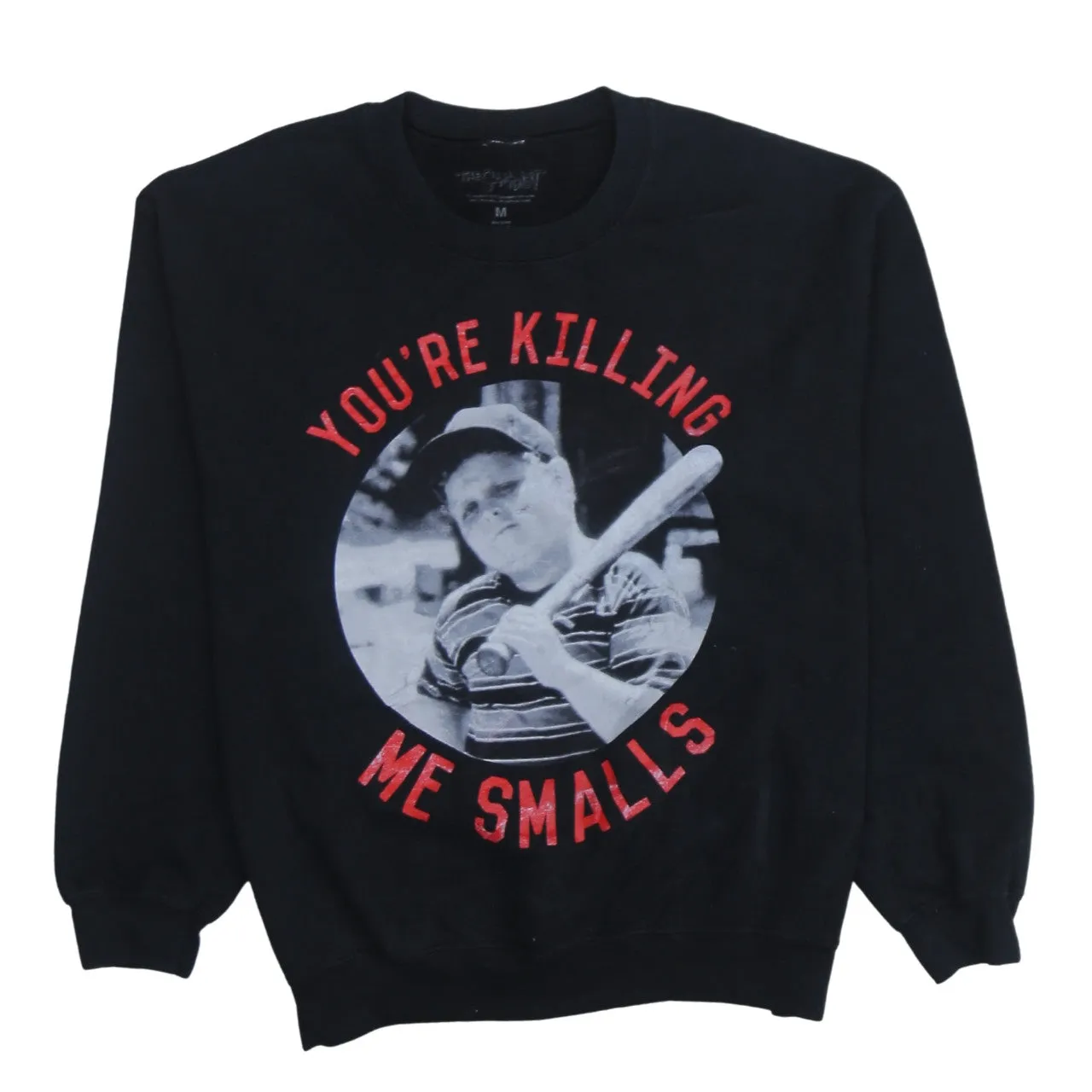 Retro 90's Lightweight Crew Neck Sweatshirt Medium Black sold by Vintage Club