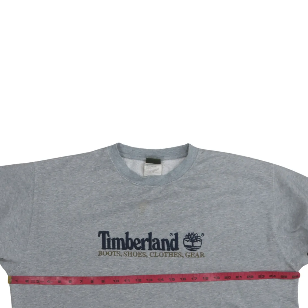 Timberland Grey Sweatshirt Men's XLarge Embroidered Chest Logo Crewneck Pullover Fleece Top sold by Vintage Club product image thumbnail 5