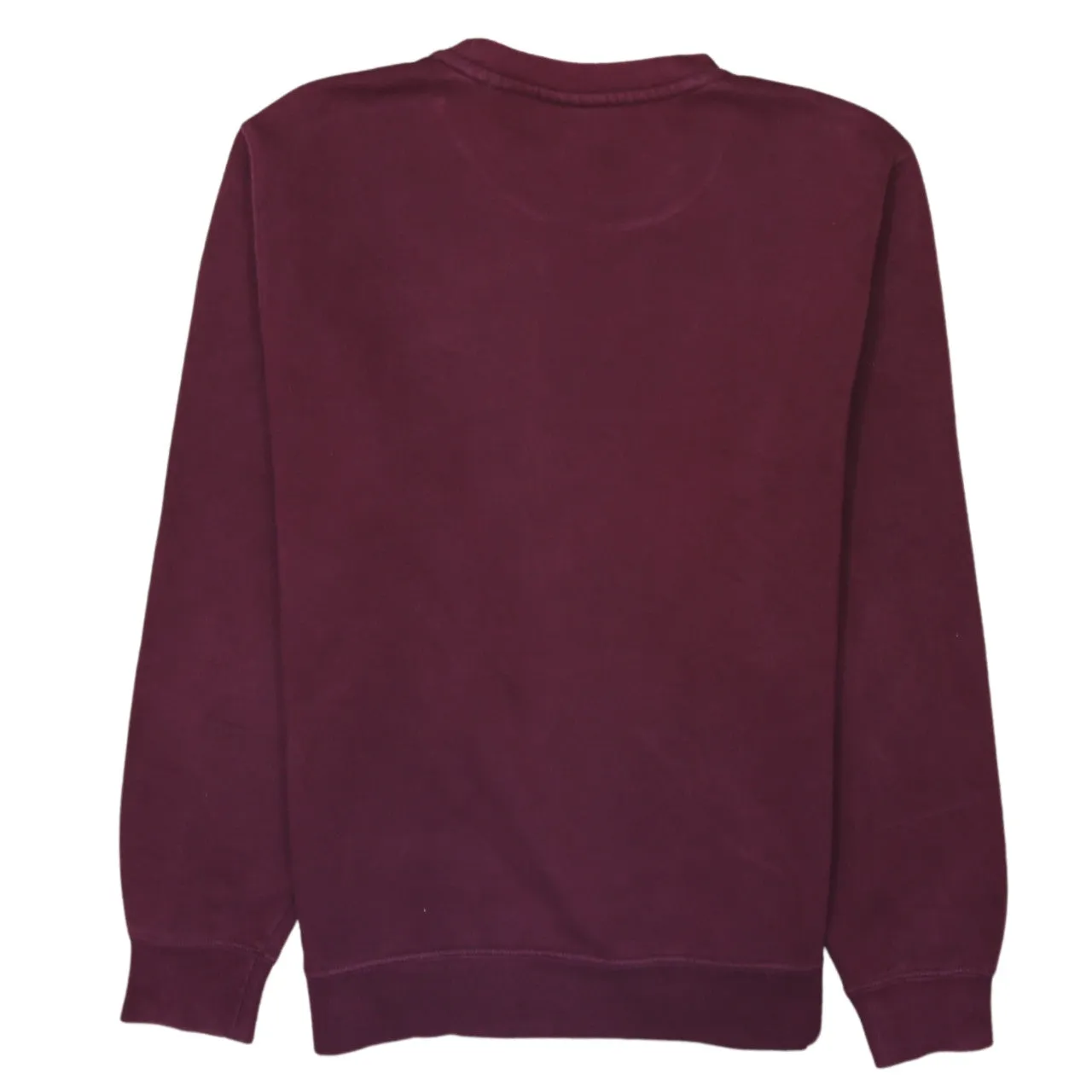 Nike Burgundy Red Sweatshirt Men's Small Embroidered Swoosh Logo Crewneck Pullover Fleece Top sold by Vintage Club product image thumbnail 2