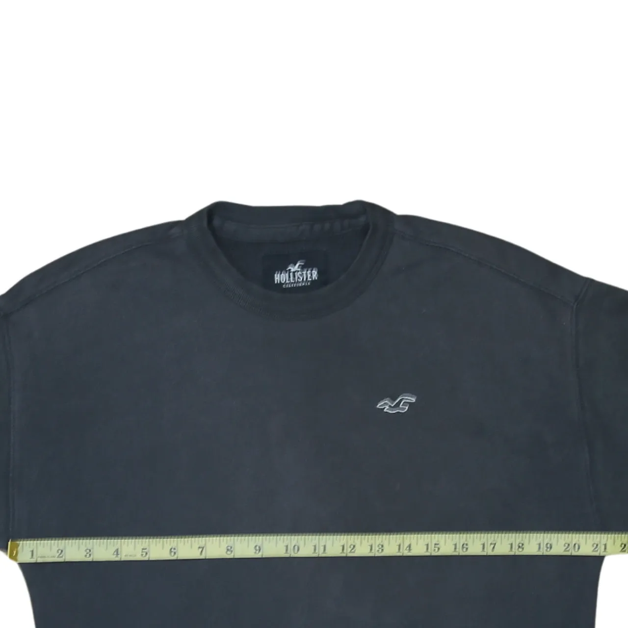 Hollister 90's Lightweight Crew Neck Sweatshirt XSmall Black sold by Vintage Club product image thumbnail 5